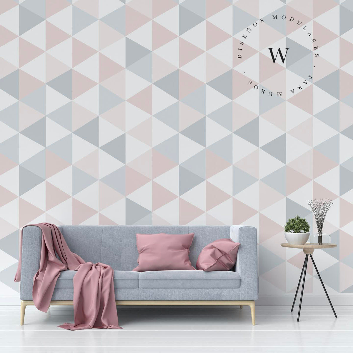 Pink Triangle Wallpaper OMNIO