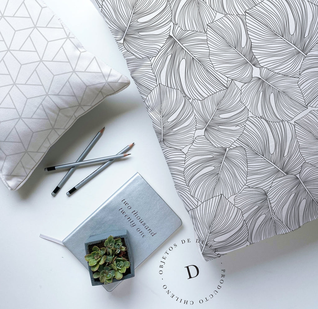 Textiles, Tela, Cojín, Funda Plumón, Piecera, Ropa Cama, Textil, cubre plumón, Genero, Cojines, Manta, Chal, Cubre Cama, Diseño Black Moustera