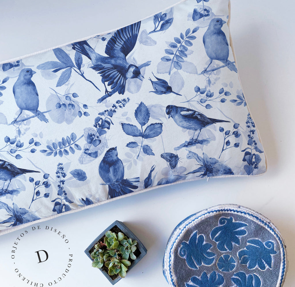 Textiles, Tela, Cojín, Funda Plumón, Piecera, Ropa Cama, Textil, cubre plumón, Genero, Cojines, Manta, Chal, Cubre Cama, Diseño Blue Bird