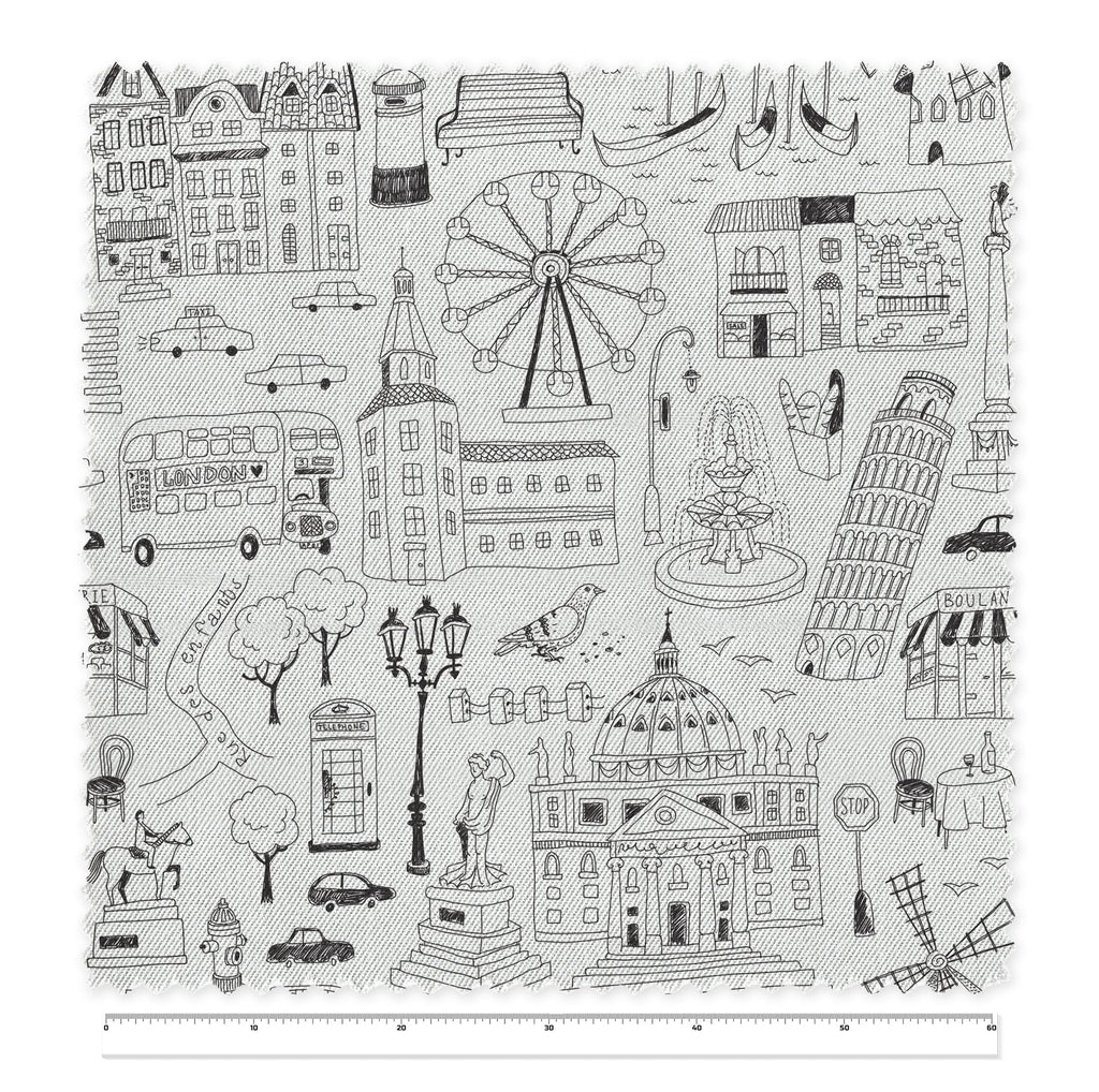 Textiles, Tela, Cojín, Funda Plumón, Piecera, Ropa Cama, Textil, cubre plumón, Genero, Cojines, Manta, Chal, Cubre Cama, Diseño City Lines