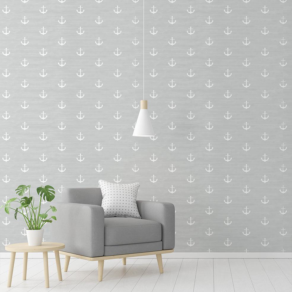 Papel Mural y Vinilico Autoadhesivo para muros de la marca The Wall, diseño de tendencia Ancla