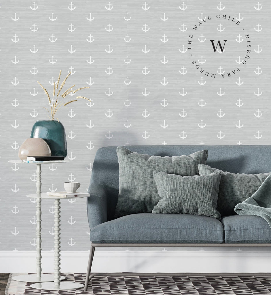 Papel Mural y Vinilico Autoadhesivo para muros de la marca The Wall, diseño de tendencia Ancla