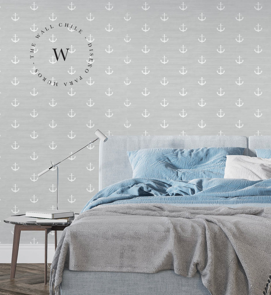 Papel Mural y Vinilico Autoadhesivo para muros de la marca The Wall, diseño de tendencia Ancla