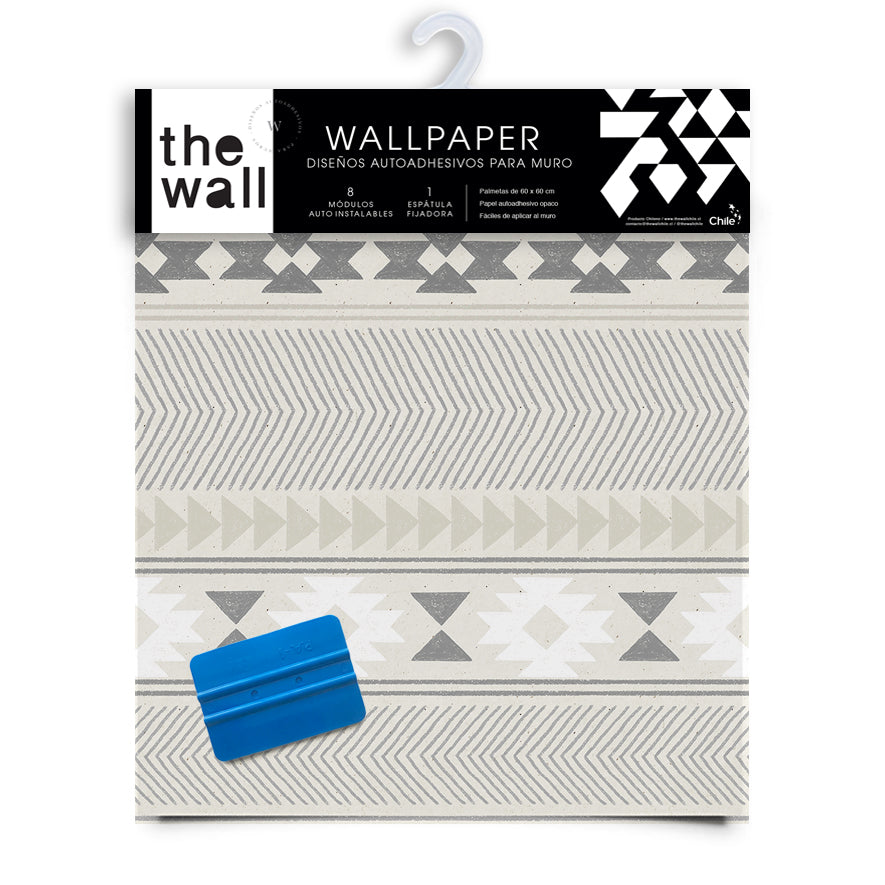 Papel Mural y Vinilico Autoadhesivo para muros de la marca The Wall, diseño de tendencia Andino Beige