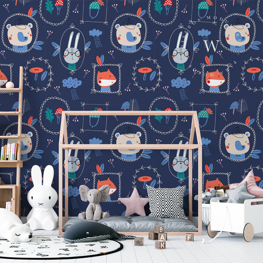 Papel Mural y Vinilico Autoadhesivo para muros de la marca The Wall, diseño de tendencia Animals Portrait