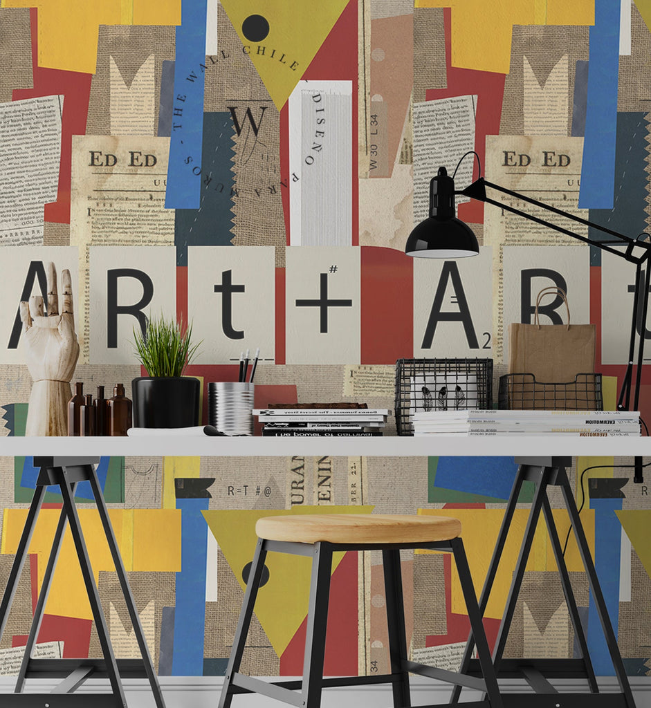 Papel Mural y Vinilico Autoadhesivo para muros de la marca The Wall, diseño de tendencia Art +