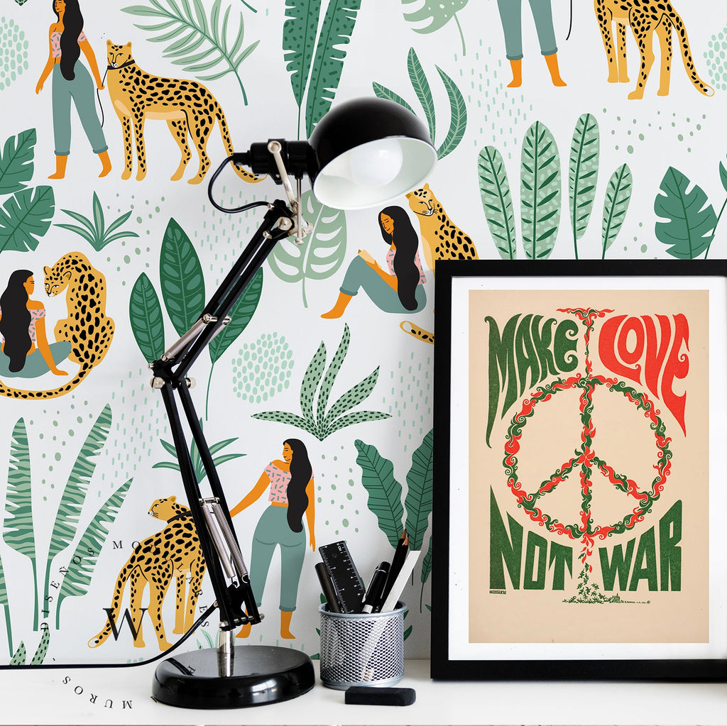 Papel Mural y Vinilico Autoadhesivo para muros de la marca The Wall, diseño de tendencia Be Wild