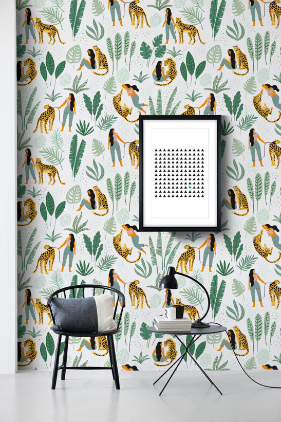 Papel Mural y Vinilico Autoadhesivo para muros de la marca The Wall, diseño de tendencia Be Wild