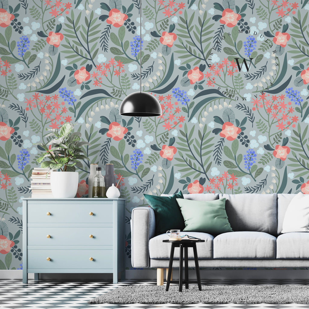 Papel Mural y Vinilico Autoadhesivo para muros de la marca The Wall, diseño de tendencia Beauty