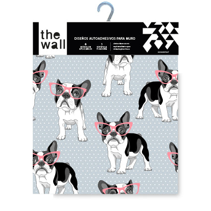 Papel Mural y Vinilico Autoadhesivo para muros de la marca The Wall, diseño de tendencia Beverly Dog