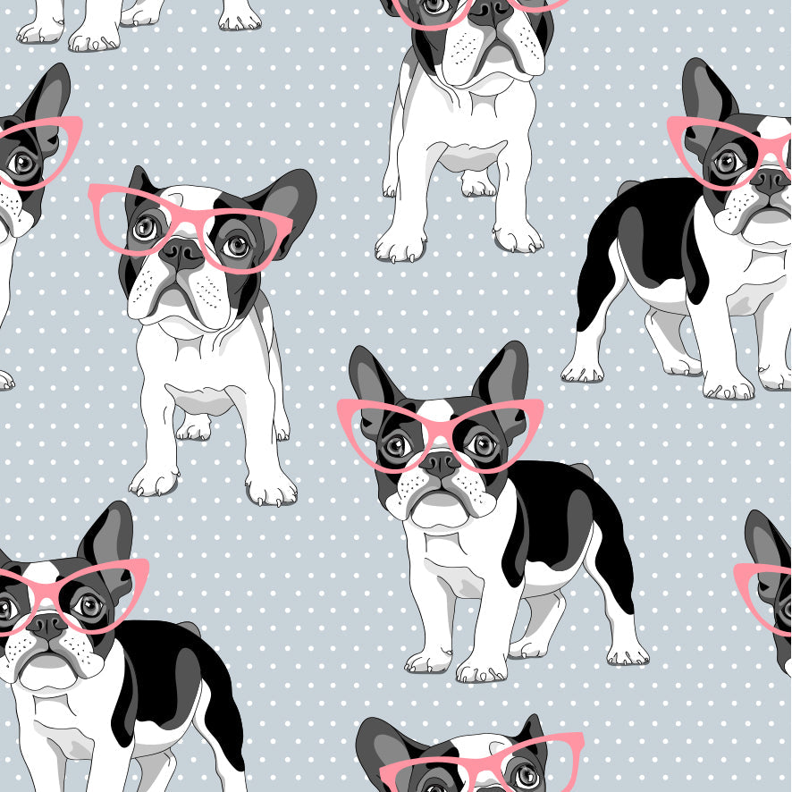 Papel Mural y Vinilico Autoadhesivo para muros de la marca The Wall, diseño de tendencia Beverly Dog