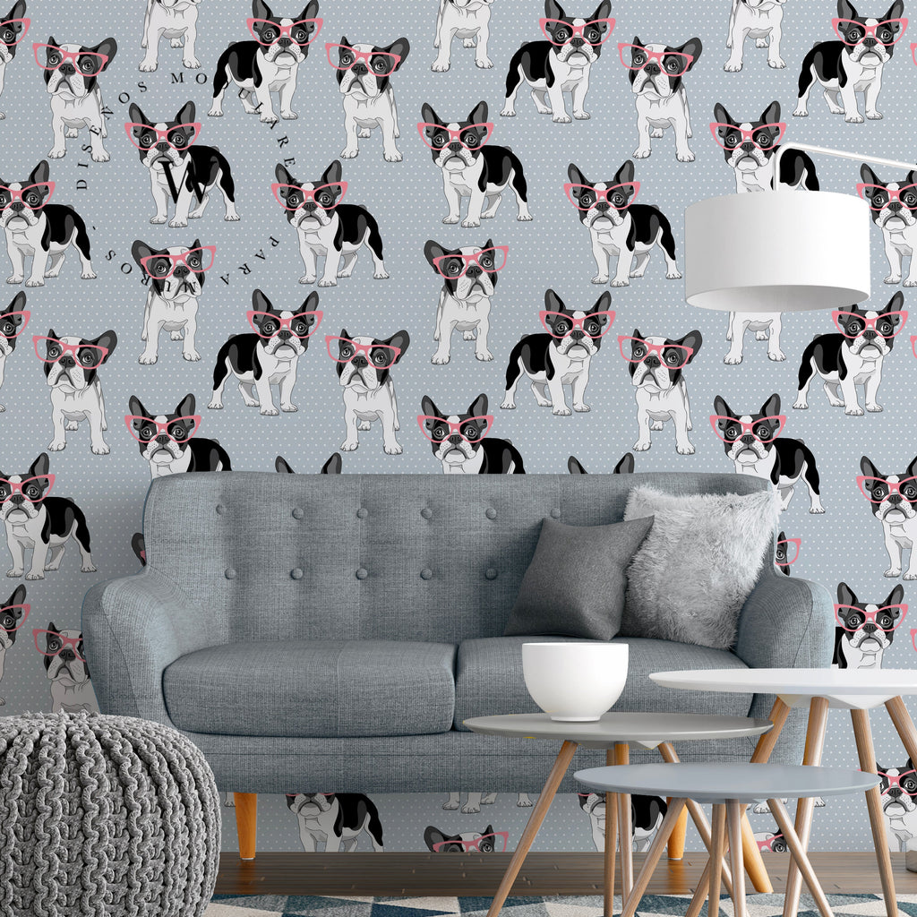 Papel Mural y Vinilico Autoadhesivo para muros de la marca The Wall, diseño de tendencia Beverly Dog