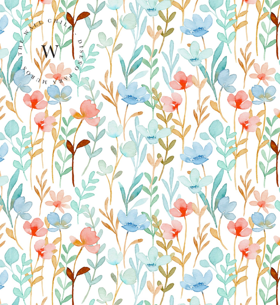 Papel Mural y Vinilico Autoadhesivo para muros de la marca The Wall, diseño de tendencia Big Flowers