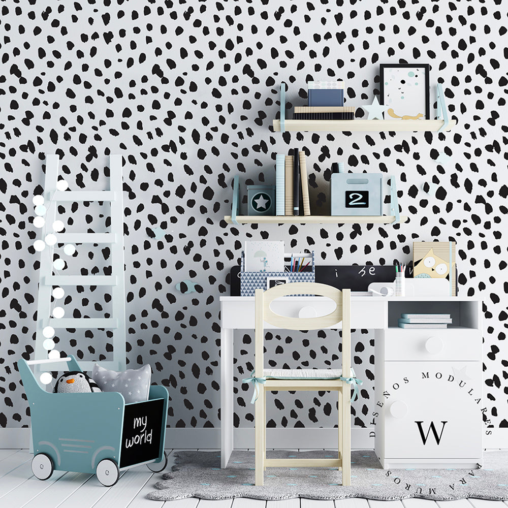 Papel Mural y Vinilico Autoadhesivo para muros de la marca The Wall, diseño de tendencia Black Stroke