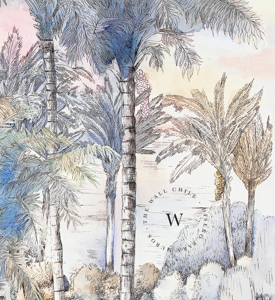 Papel Mural, Papel Pintado, Wallpaper, Mural, Empavonados, Vinilico Autoadhesivo para muros de la marca The Wall, diseño de tendencia Color Lanscape