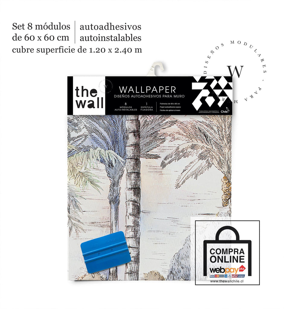 Papel Mural, Papel Pintado, Wallpaper, Mural, Empavonados, Vinilico Autoadhesivo para muros de la marca The Wall, diseño de tendencia Color Lanscape