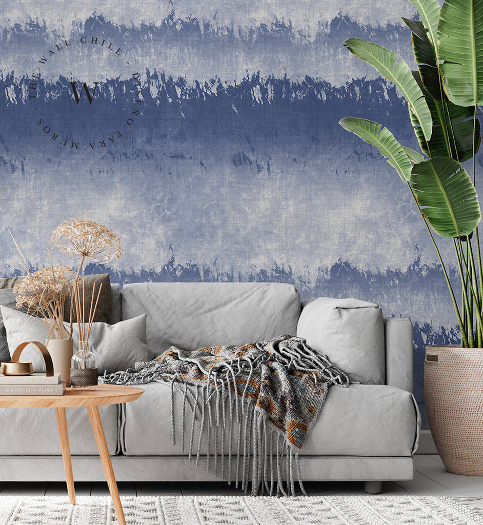 Papel Mural The Wall diseño Dip Blue. The Wall ofrece decoración para muros con los siguientes productos: papeles murales y papeles vinílicos autoadhesivos frases plateadas, sticker de muros con diseños de tendencia disponibles en dos sustratos y en dos formatos.