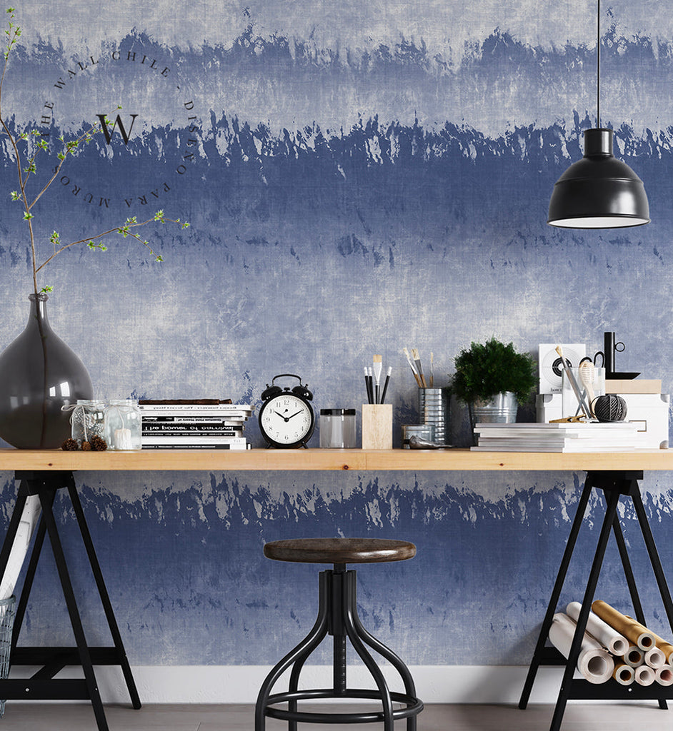 Papel Mural The Wall diseño Dip Blue The Wall ofrece decoración para muros con los siguientes productos: papeles murales y papeles vinílicos autoadhesivos frases plateadas, sticker de muros con diseños de tendencia disponibles en dos sustratos y en dos formatos.