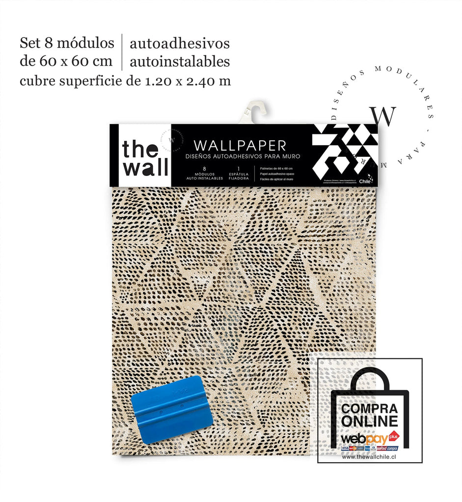 Papel Mural, Papel Pintado, Wallpaper, Mural, Empavonados, Vinilico Autoadhesivo para muros de la marca The Wall, diseño de tendencia Drip Diamond