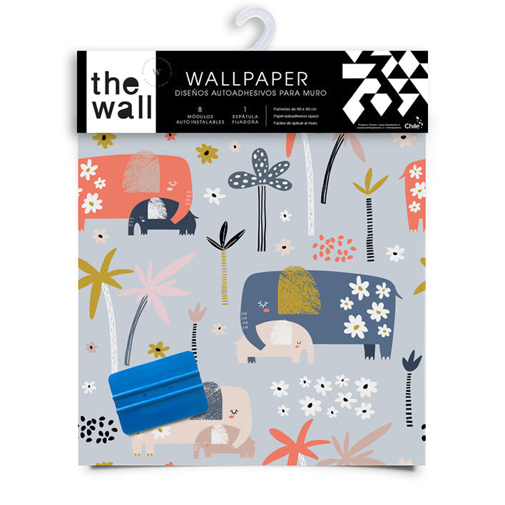 Papel Mural y Vinilico Autoadhesivo para muros de la marca The Wall, diseño de tendencia Elemom