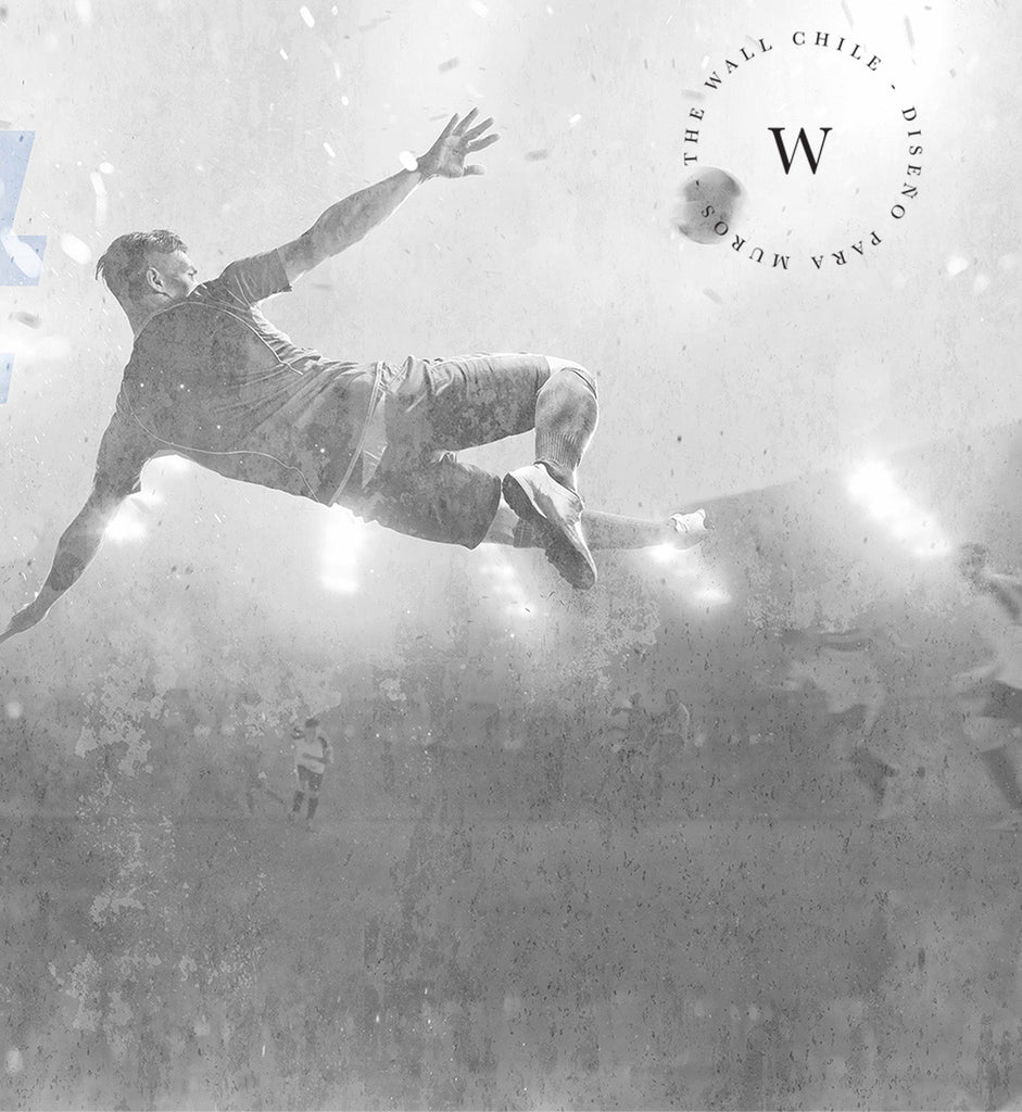 Papel Mural, Papel Pintado, Wallpaper, Mural, Empavonados, Vinilico Autoadhesivo para muros de la marca The Wall, diseño de tendencia Football