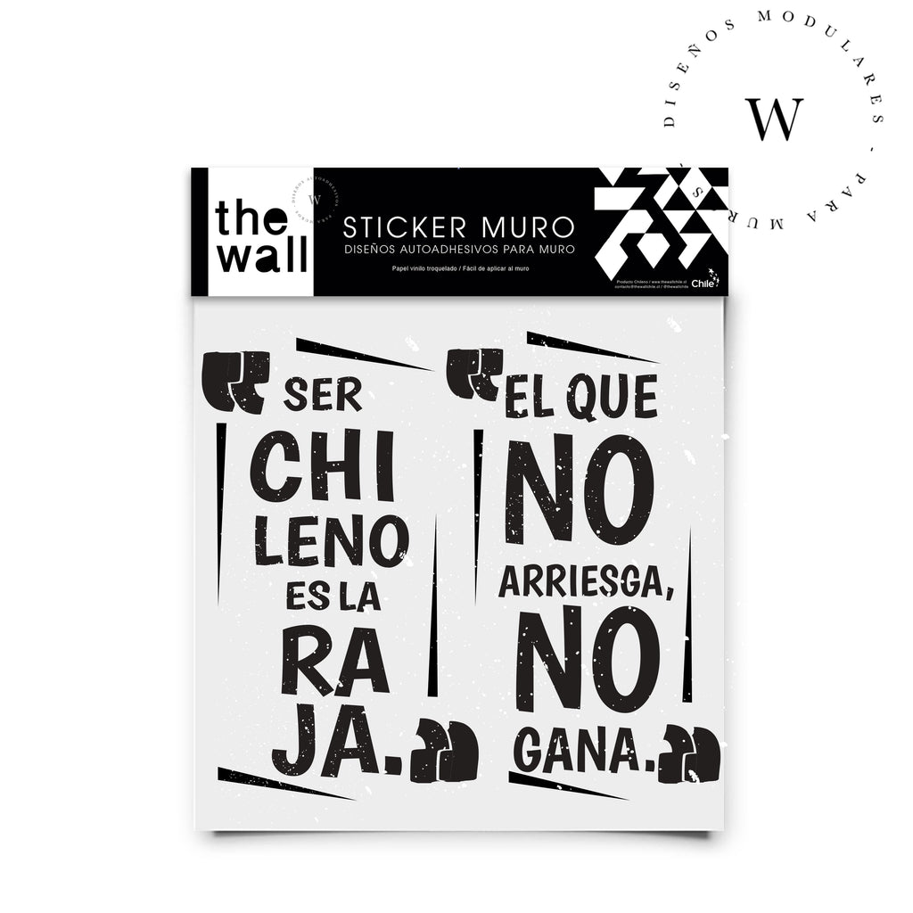 The Wall, sticker para muros, trasforma tu espacio por ti mismo, de manera fácil y rápida. Diseño Arriesga