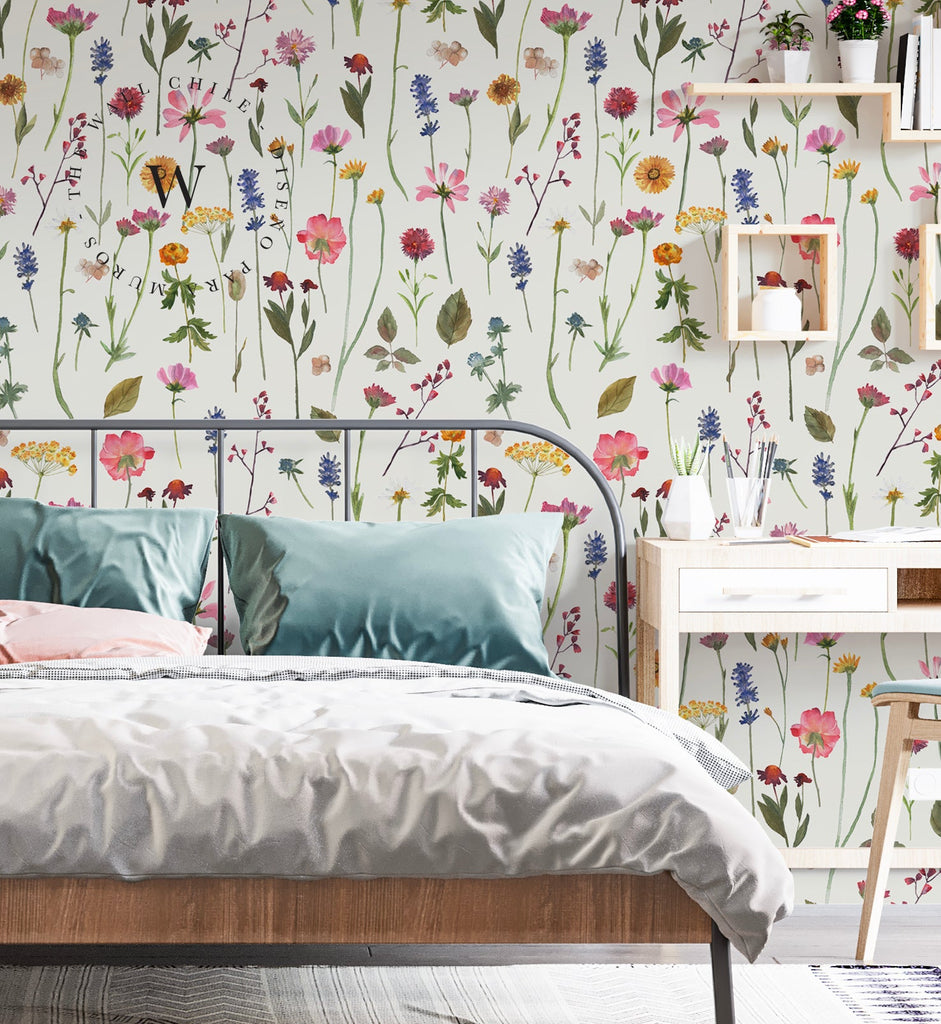 Papel Mural, Papel Pintado, Wallpaper, Mural, Empavonados, Vinilico Autoadhesivo para muros de la marca The Wall, diseño de tendencia Laura