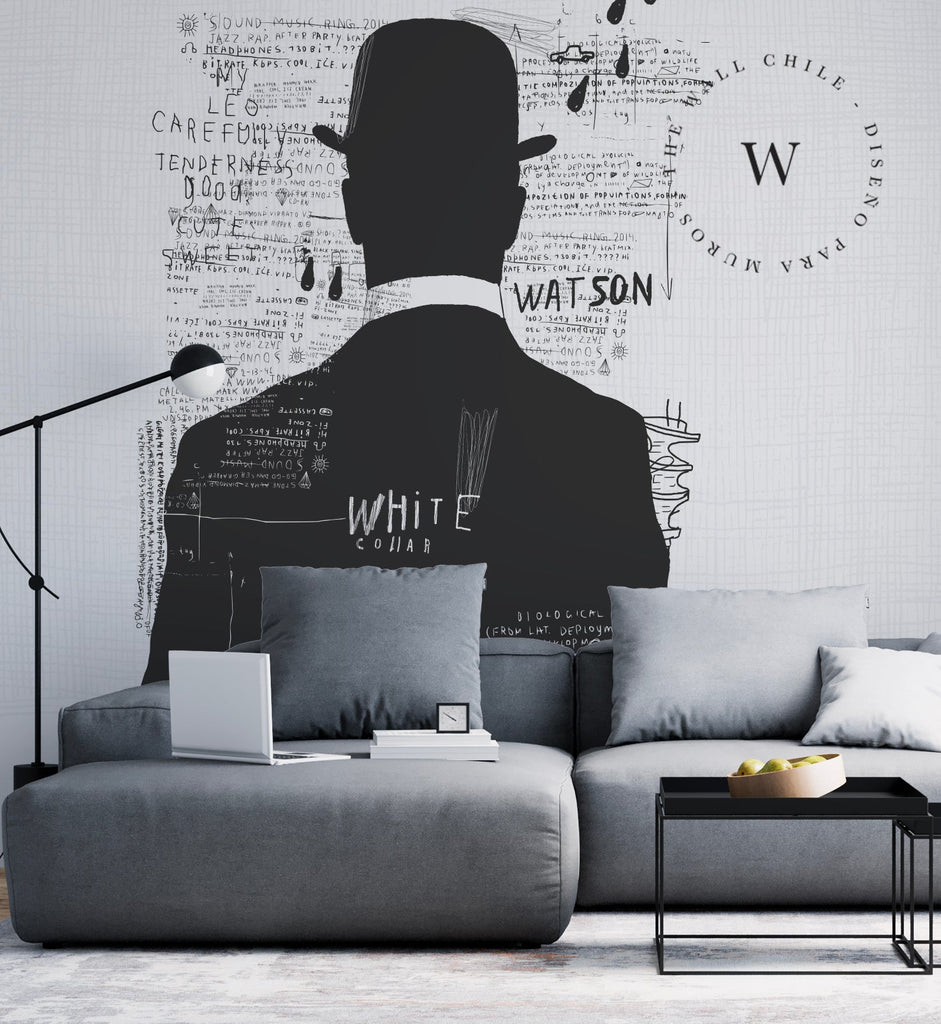 Papel Mural y Vinilico Autoadhesivo para muros de la marca The Wall, diseño de tendencia Magrite