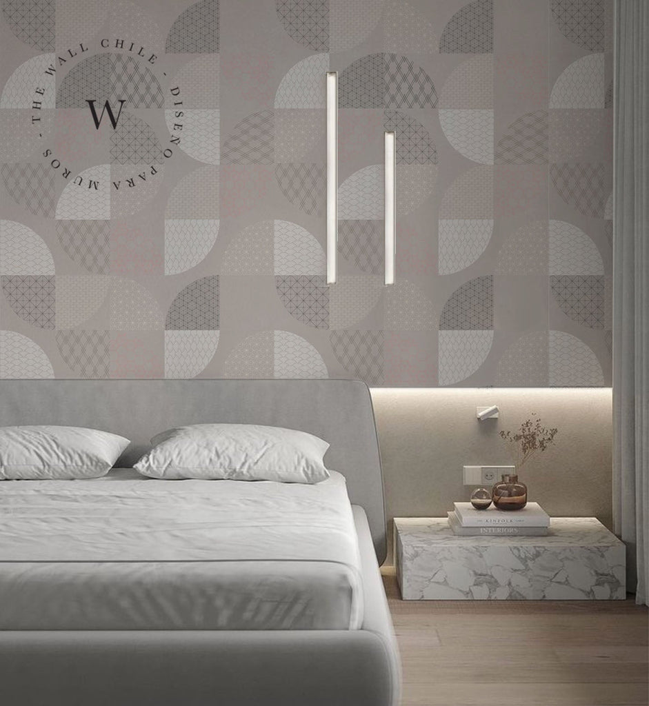 Papel Mural, Papel Pintado, Wallpaper, Mural, Empavonados, Vinilico Autoadhesivo para muros de la marca The Wall, diseño de tendencia Neo Japanese