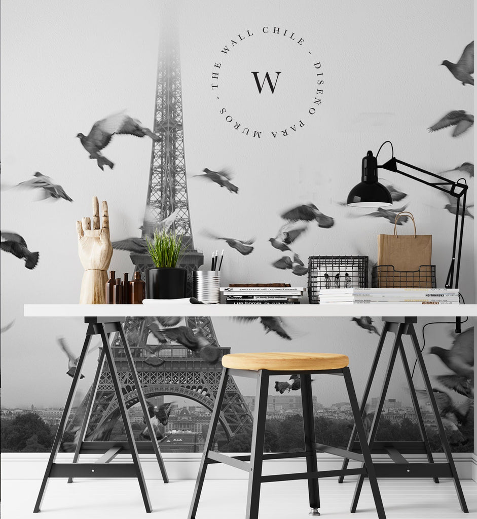 Papel Mural, Papel Pintado, Wallpaper, Mural, Empavonados, Vinilico Autoadhesivo para muros de la marca The Wall, diseño de tendencia Paris