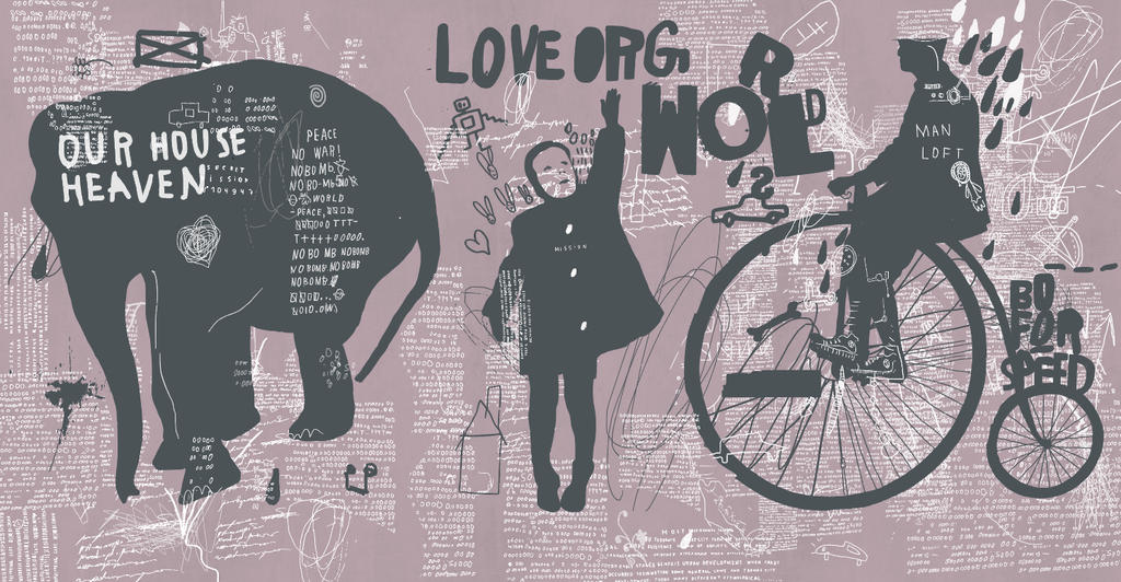  The Wall, diseño de tendencia Pink Graffity