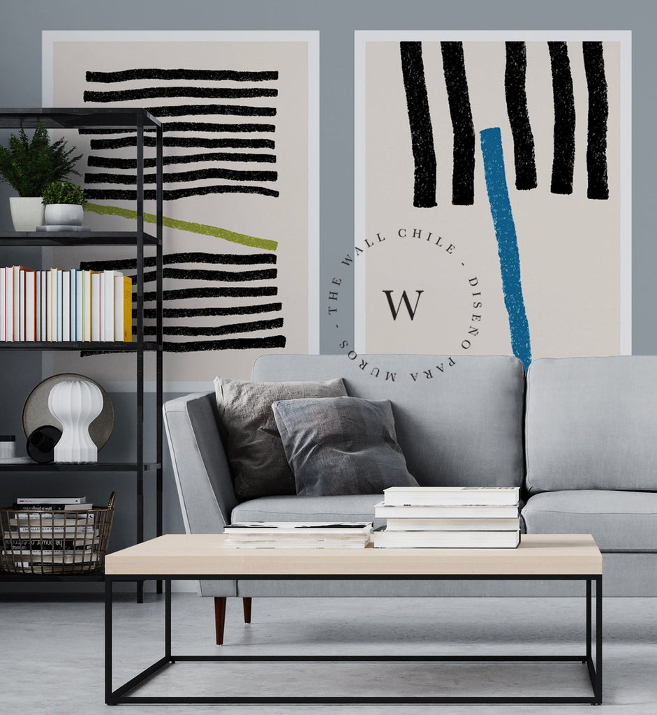 Papel Mural, Papel Pintado, Wallpaper, Mural, Empavonados, Vinilico Autoadhesivo para muros de la marca The Wall, diseño de tendencia Posters