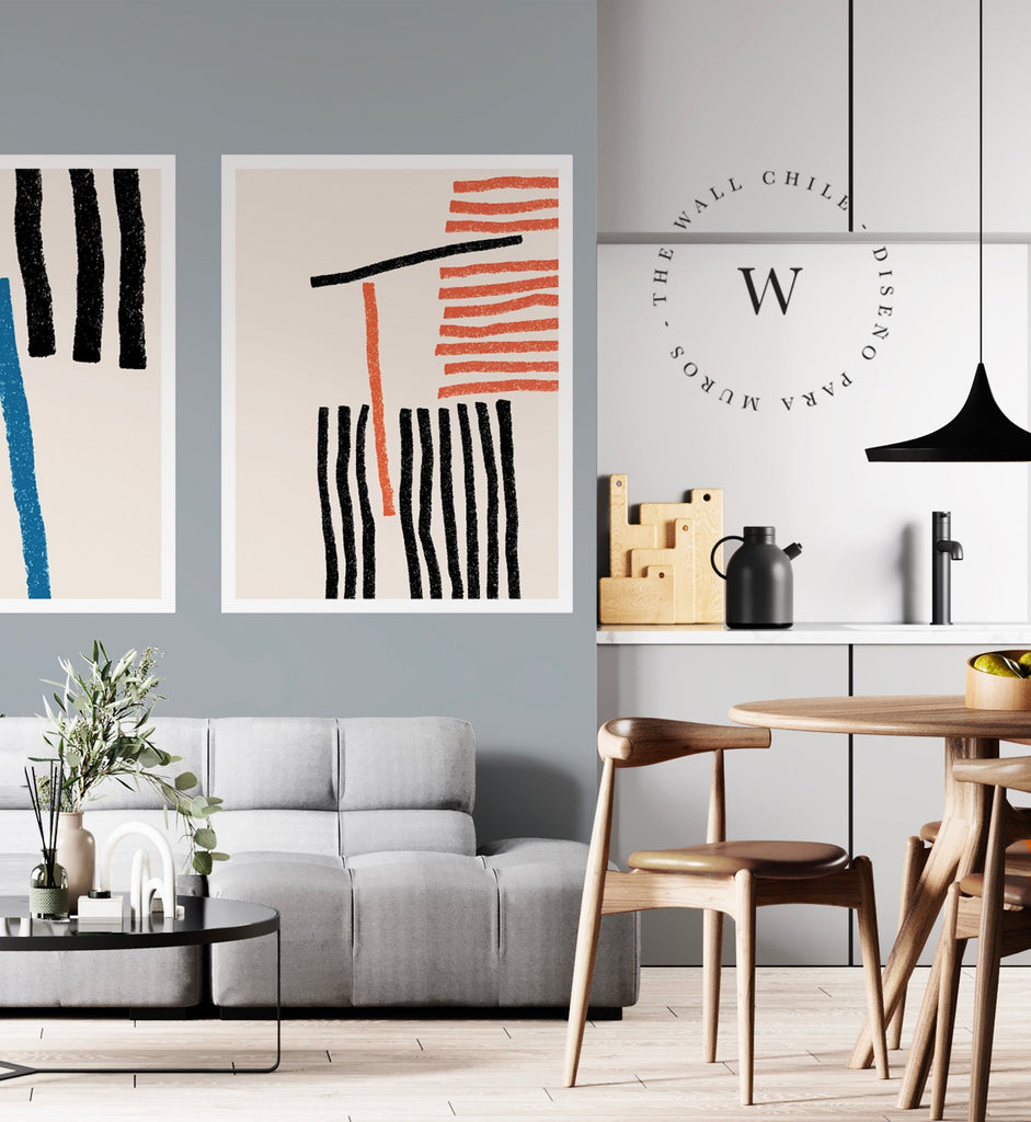 Papel Mural, Papel Pintado, Wallpaper, Mural, Empavonados, Vinilico Autoadhesivo para muros de la marca The Wall, diseño de tendencia Posters