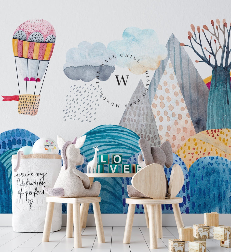 Papel Mural y Vinilico Autoadhesivo para muros de la marca The Wall, diseño de tendencia Seascape