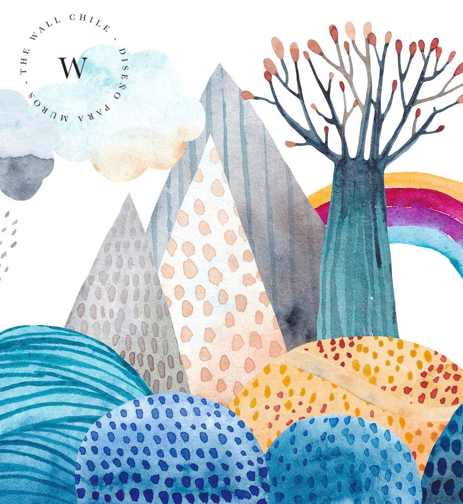 Papel Mural y Vinilico Autoadhesivo para muros de la marca The Wall, diseño de tendencia Seascape