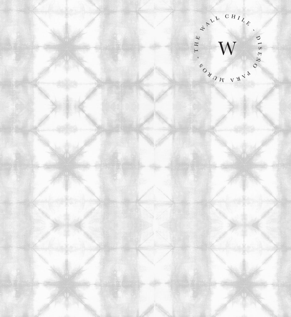Papel Mural, Papel Pintado, Wallpaper, Mural, Empavonados, Vinilico Autoadhesivo para muros de la marca The Wall, diseño de tendencia Shibori Grey