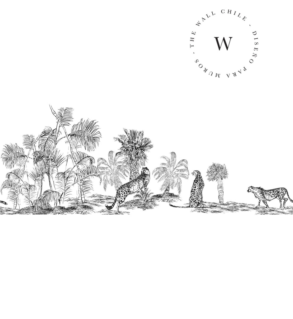 Papel Mural, Papel Pintado, Wallpaper, Mural, Empavonados, Vinilico Autoadhesivo para muros de la marca The Wall, diseño de tendencia Sketch Chita