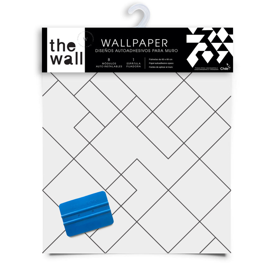 Papel Mural y Vinilico Autoadhesivo para muros de la marca The Wall, diseño de tendencia Square