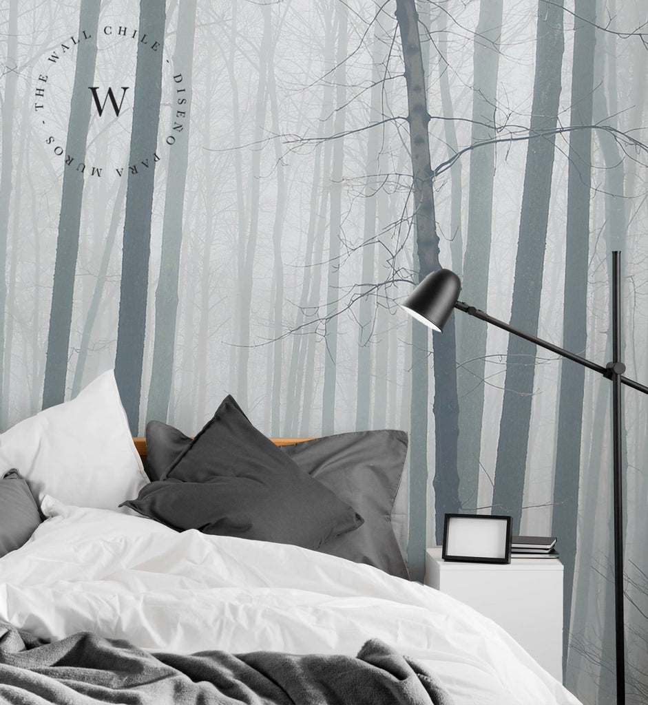  Papel Mural, Papel Pintado, Empavonados, Vinilico Autoadhesivo para muros de la marca The Wall, diseño de tendencia The Forest