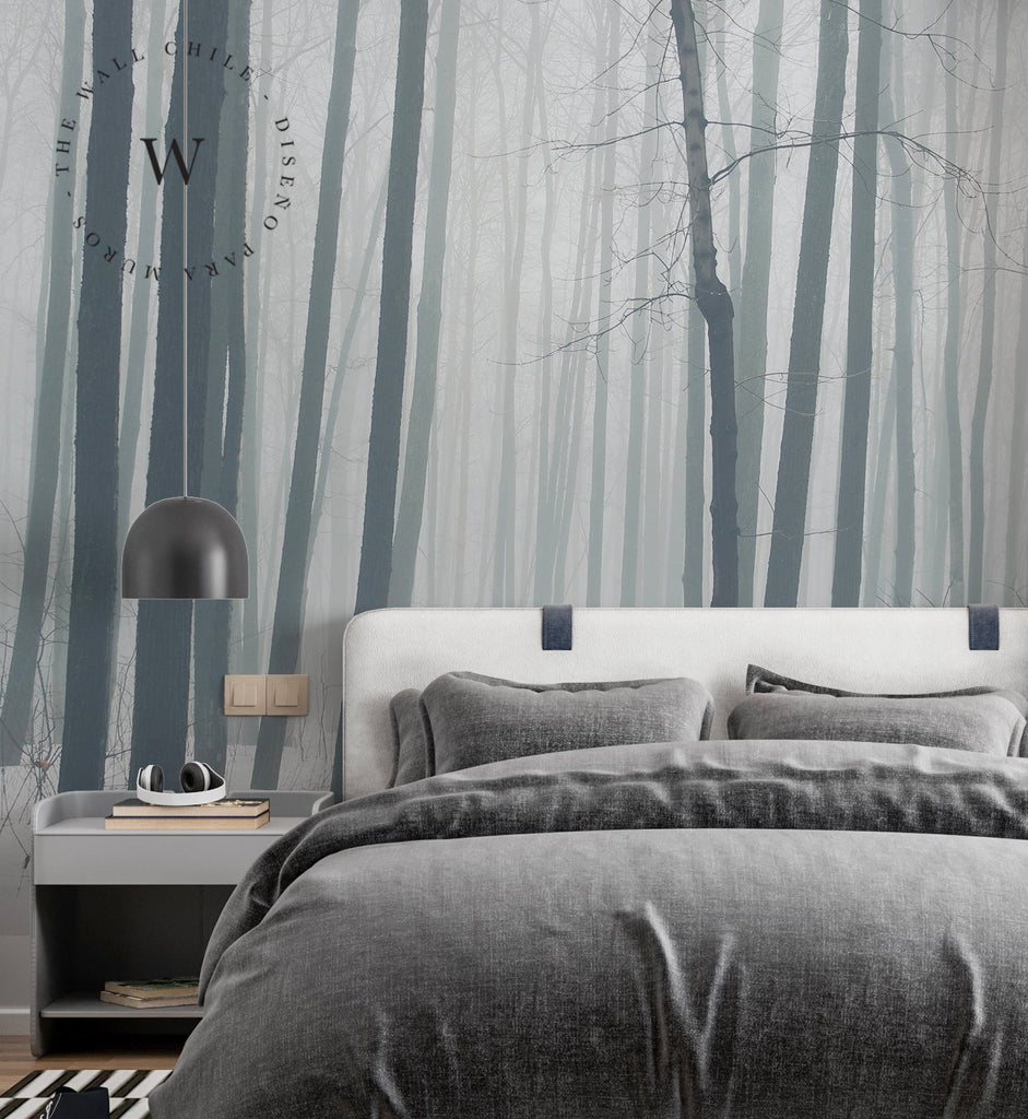  Papel Mural, Papel Pintado, Empavonados, Vinilico Autoadhesivo para muros de la marca The Wall, diseño de tendencia The Forest