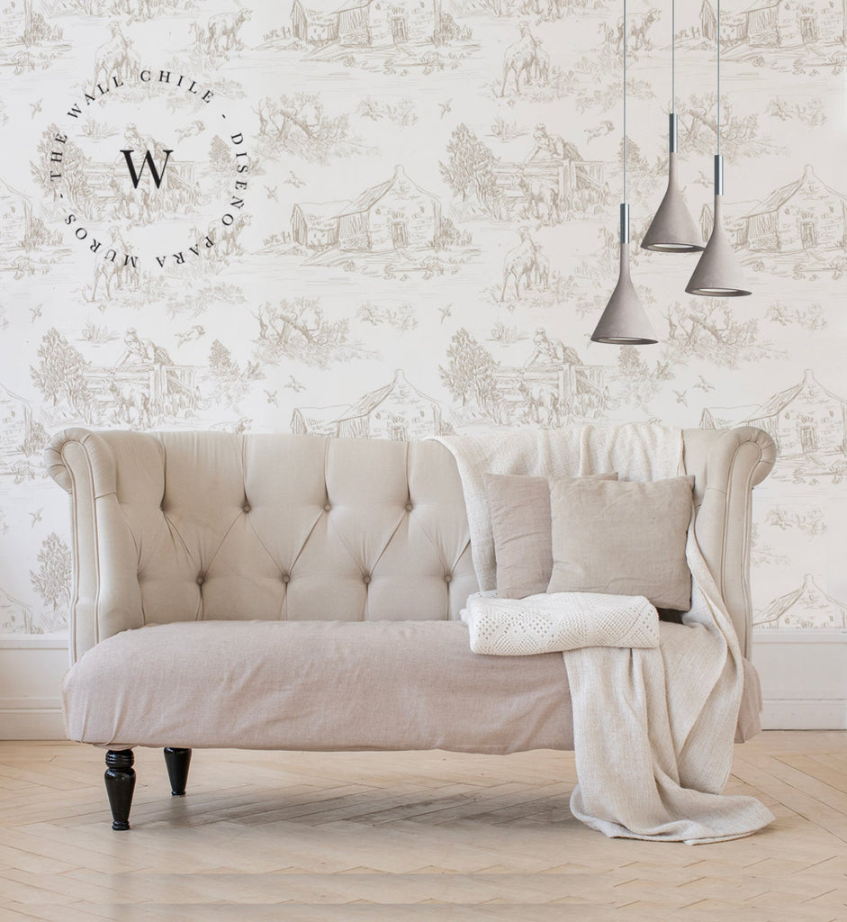 Toile de Jouy Farm Beige