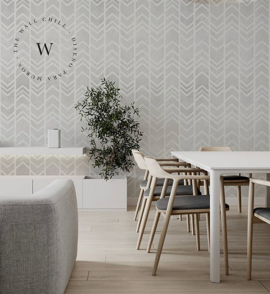 Papel Mural y Vinilico Autoadhesivo para muros de la marca The Wall, diseño de tendencia Waves