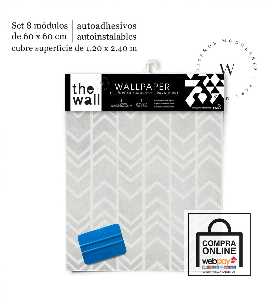 Papel Mural y Vinilico Autoadhesivo para muros de la marca The Wall, diseño de tendencia Waves