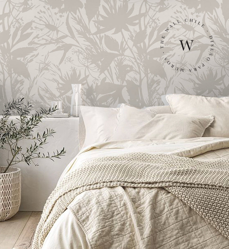 Papel Mural, Papel Pintado, Wallpaper, Mural, Empavonados, Vinilico Autoadhesivo para muros de la marca The Wall, diseño de tendencia Wild Flowers.  