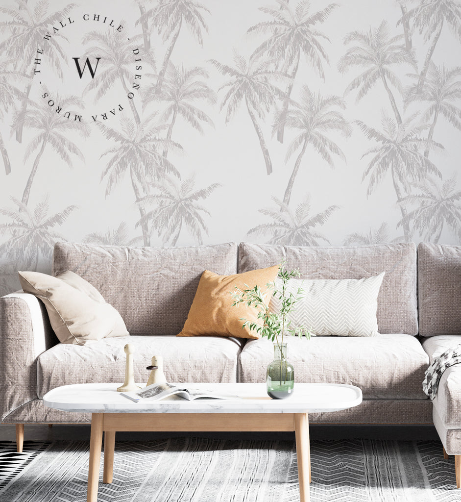 Papel Mural, Papel Pintado, Wallpaper, Mural, Empavonados, Vinilico Autoadhesivo para muros de la marca The Wall, diseño de tendencia SoftPalm