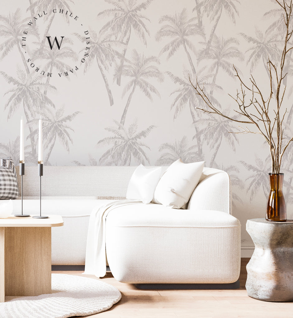 Papel Mural, Papel Pintado, Wallpaper, Mural, Empavonados, Vinilico Autoadhesivo para muros de la marca The Wall, diseño de tendencia SoftPalm