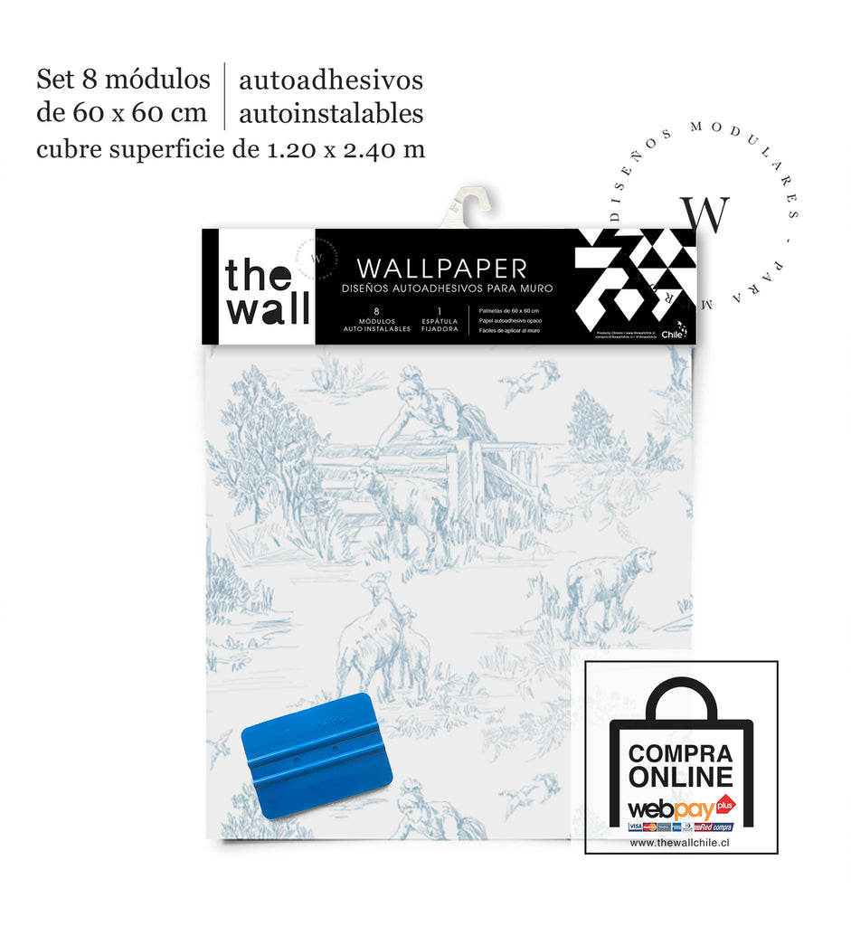 Toile de Jouy Farm Blue